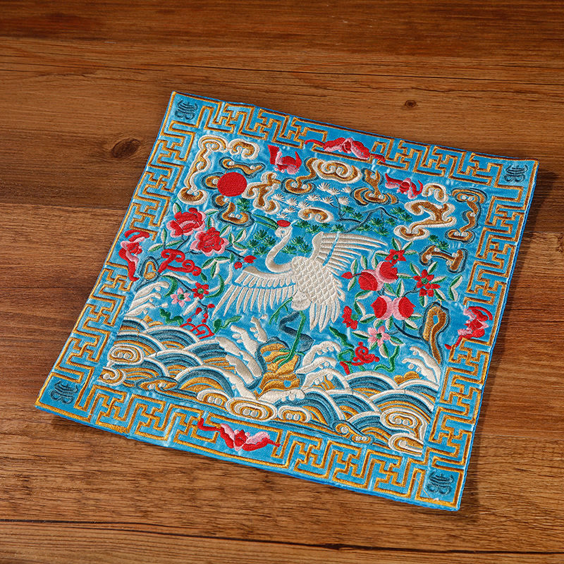 Tee Untersetzer Kranich Phönix Drache Kirin Hellblauer Kranich