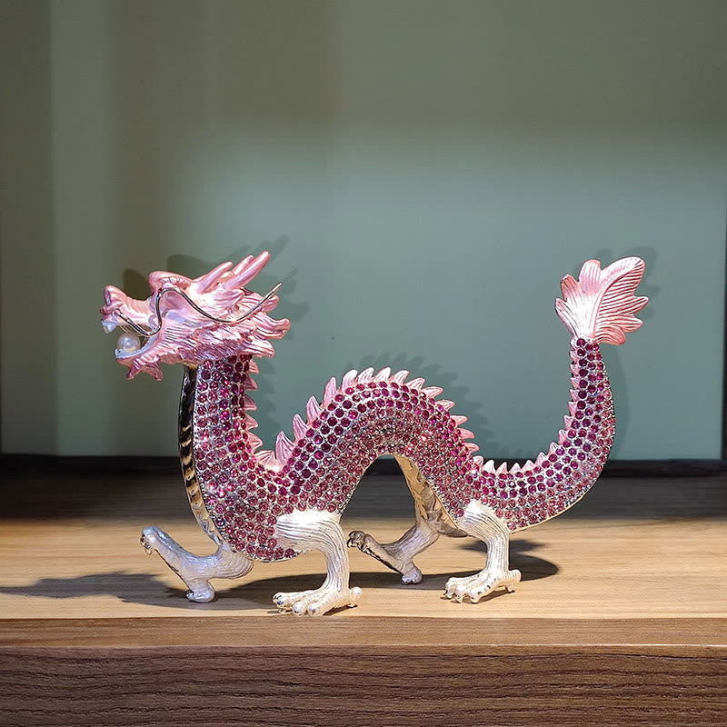Drache Figur Erfolg Glück Pink