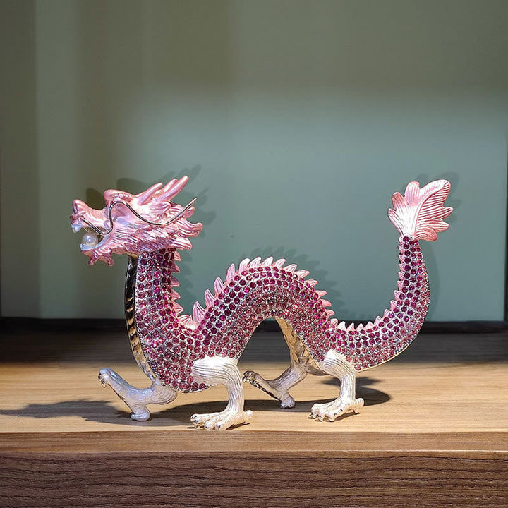 Drache Figur Erfolg Glück Pink