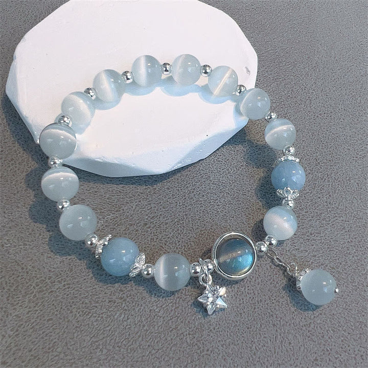 Armband Mondstein Katzenauge - Schutz Support