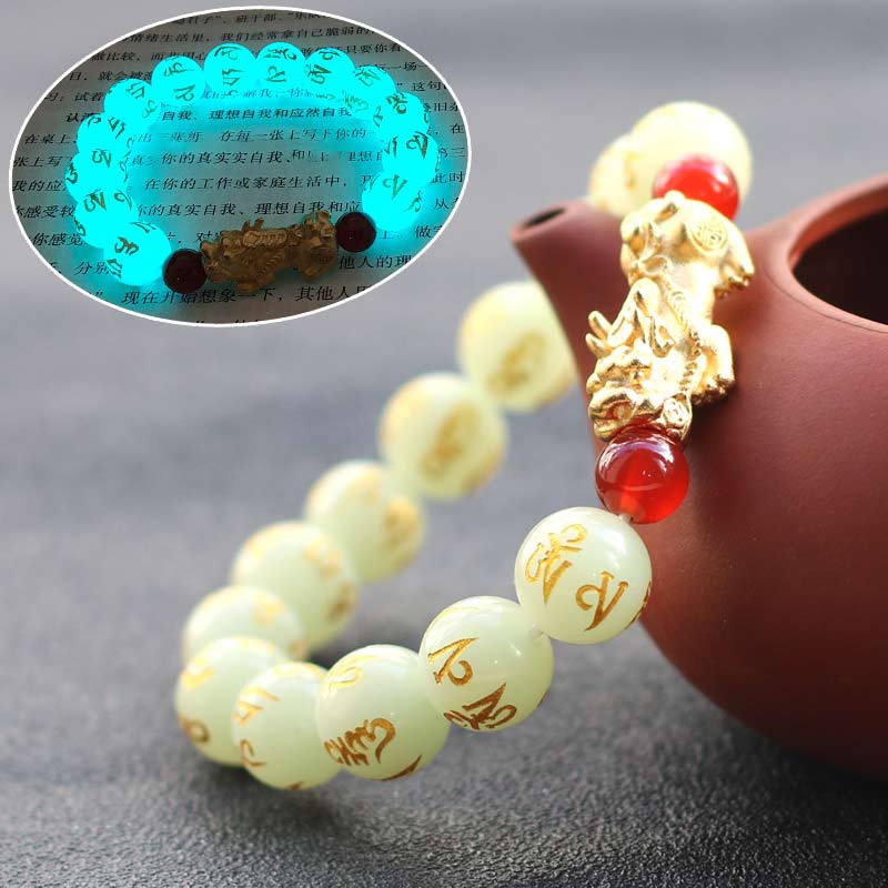 Armband Pixiu Feng Shui Glowstone - Wohlstand