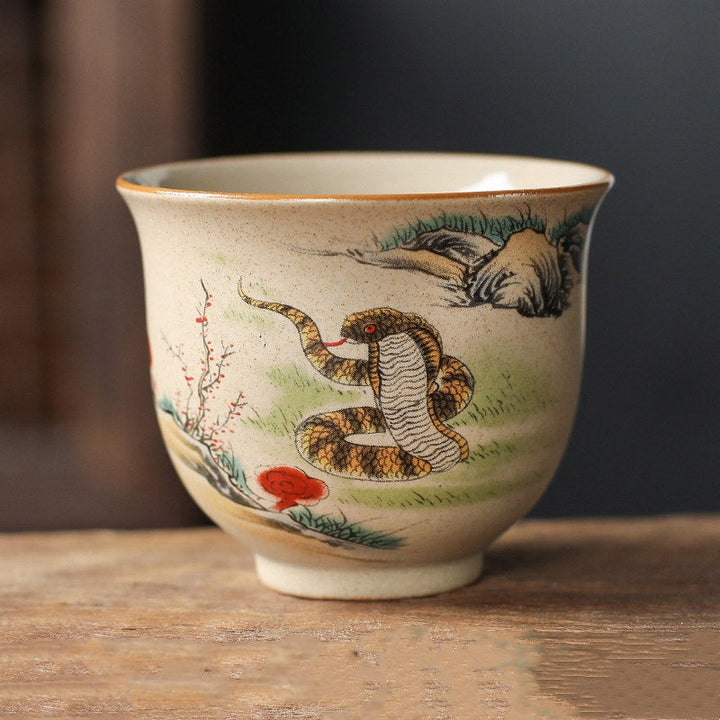 Chinesisches Teeset Schlange