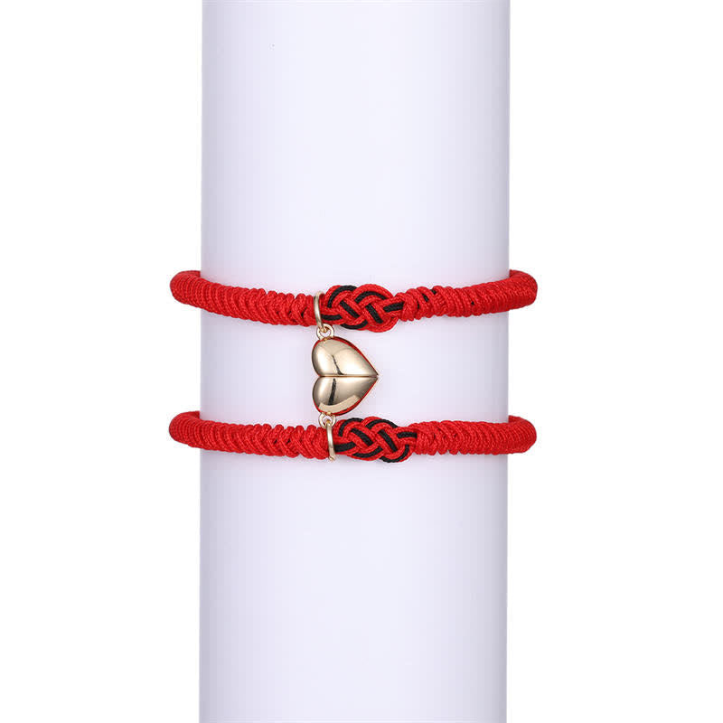 Armband Rot Schwarz Chinesischer Knoten - Schutz