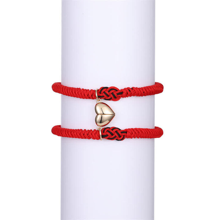 Armband Rot Schwarz Chinesischer Knoten - Schutz