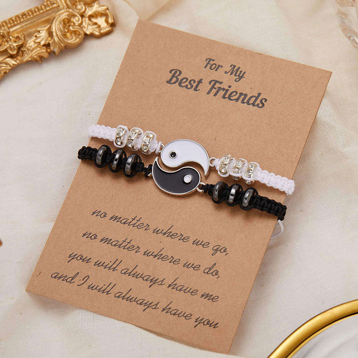 Partnerarmband Yin Yang Hämatit 2er Set