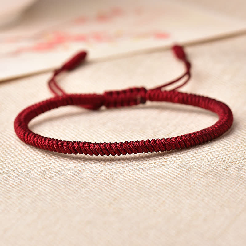 Armband Tibetisches Glücksband 3er Set Rot