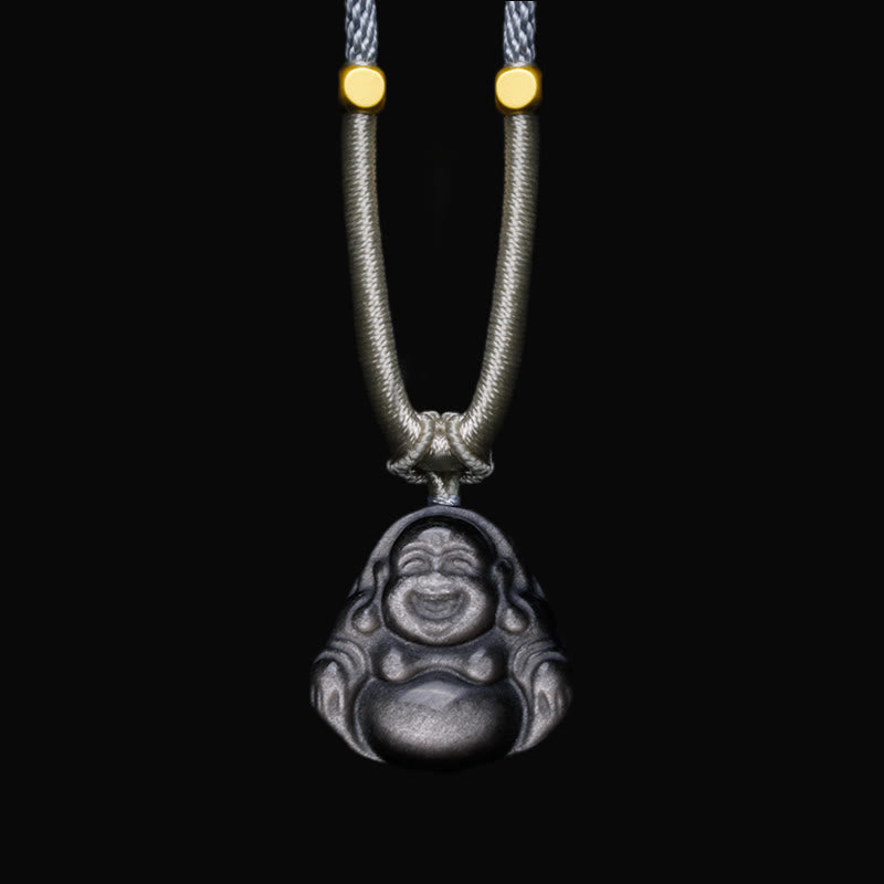 Kette Buddha Anhänger Gold Glück Schutz