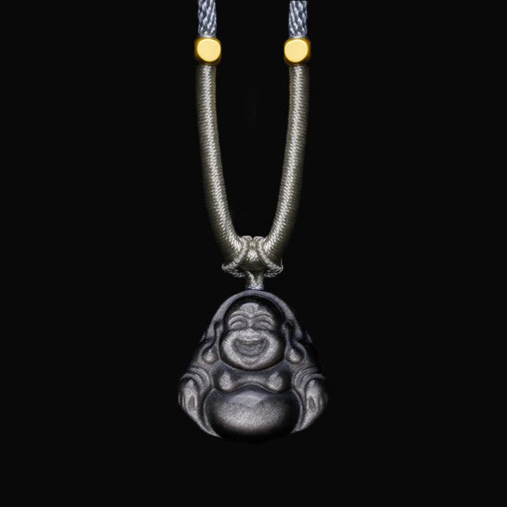 Kette Buddha Anhänger Gold Glück Schutz