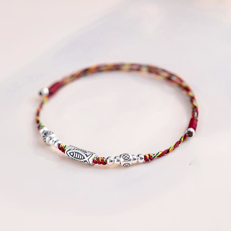 Armband Fußkette Silber Koi Fisch – Glück & Ausdauer