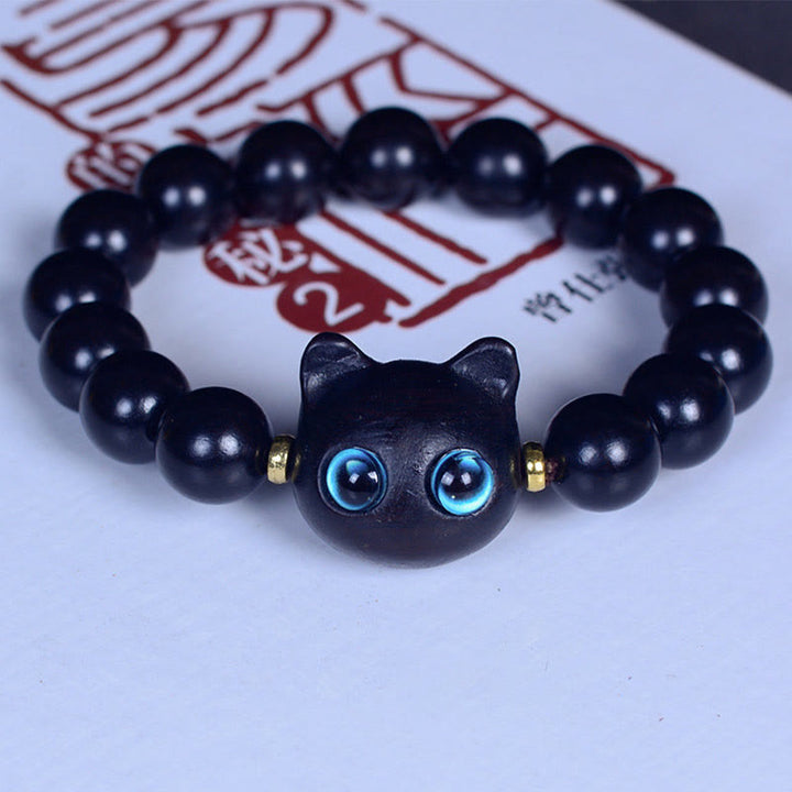 Armband Ebenholz Katze – Liebe & Frieden – Bild 9