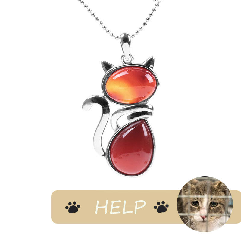 Kette Kristall Katze – Schutz & Glück | Zen Spirit
