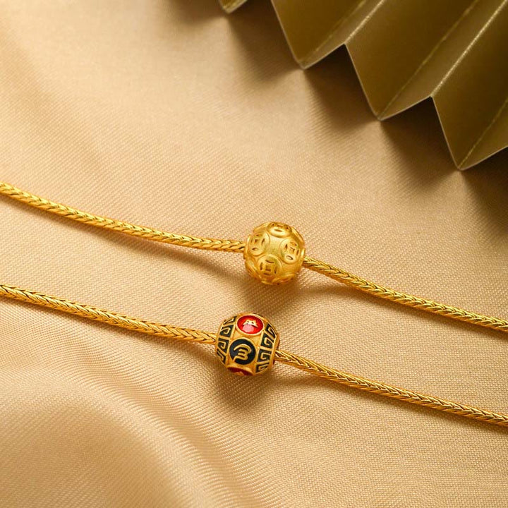 Armband Om Mani Padme Hum – 18K Gold, Glücks-Mantra & Ruhe