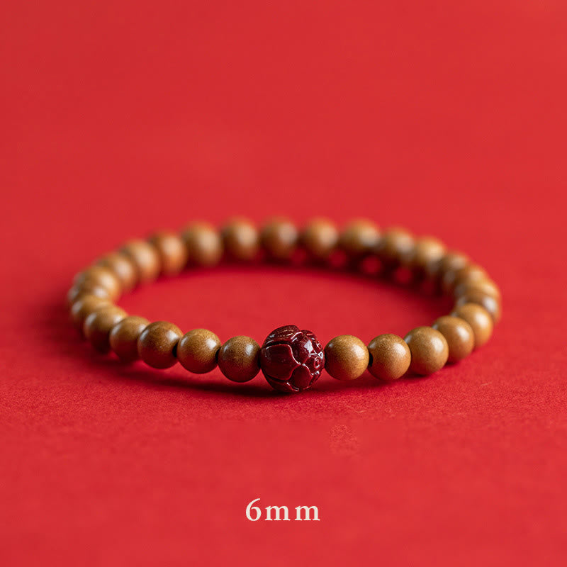 Armband Zinnober Lotus – Glück & Wohlstand