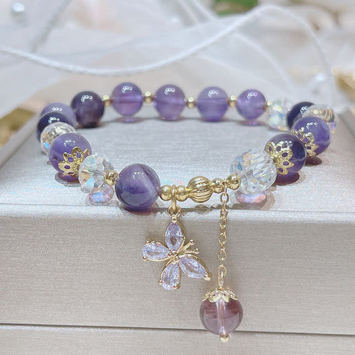 Amethyst Armband Schmetterling