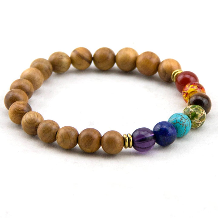 Armband Chakra Holz