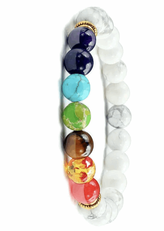 Armband Chakra Howlith