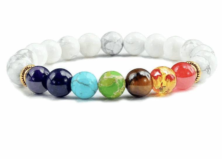 Armband Chakra Howlith