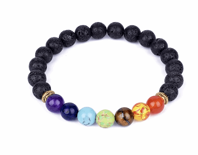 Armband Chakra Lavastein