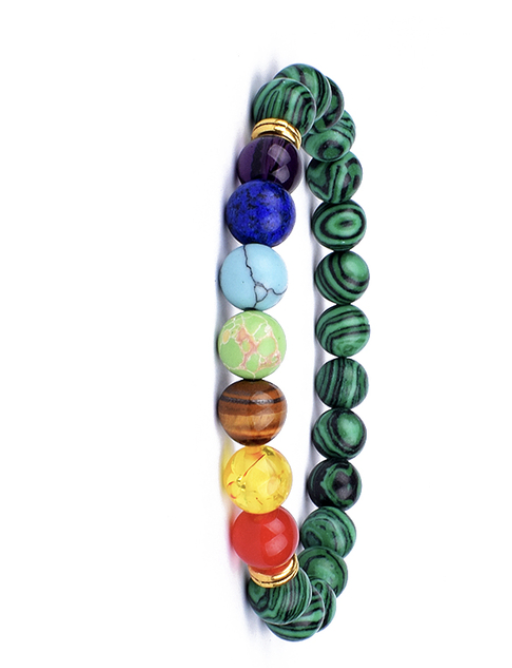 Armband Chakra Malachit