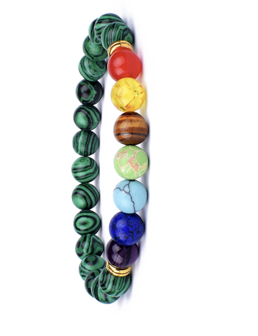 Armband Chakra Malachit