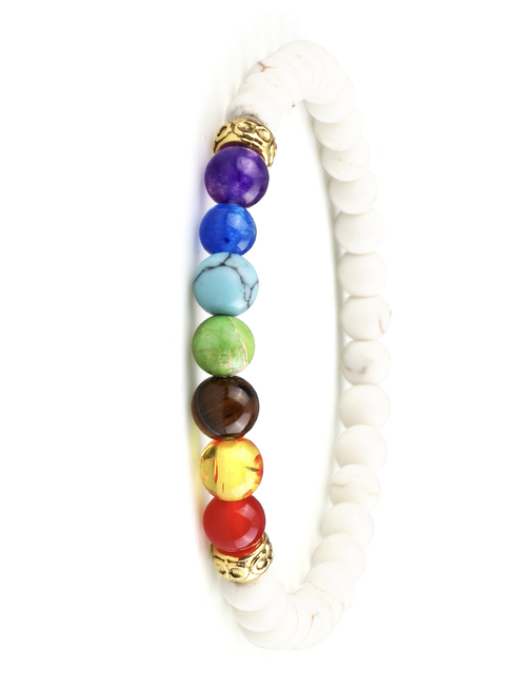 Armband Chakra Mondstein