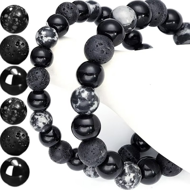 Armband Lavastein Obsidian