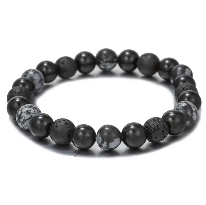 Armband Lavastein Obsidian