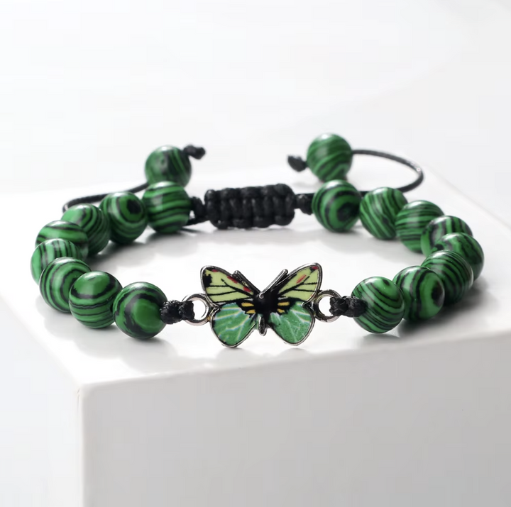 Armband Malachit Schmetterling