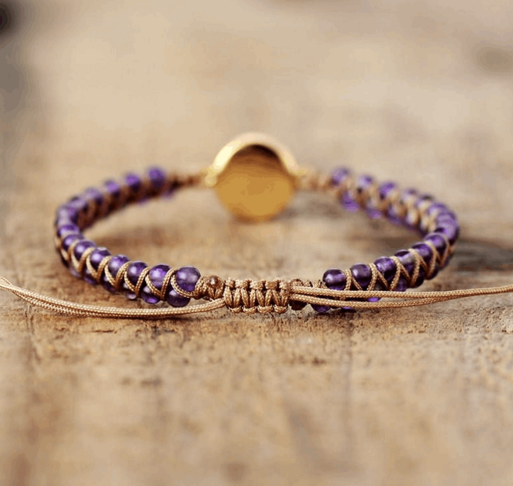 Armband Mondstein Amethyst