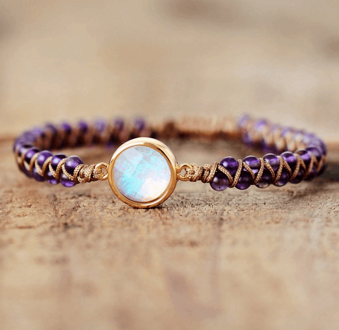 Armband Mondstein Amethyst