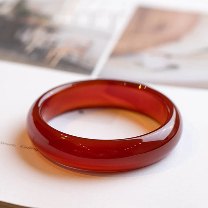 Armband Ring Achat Rot