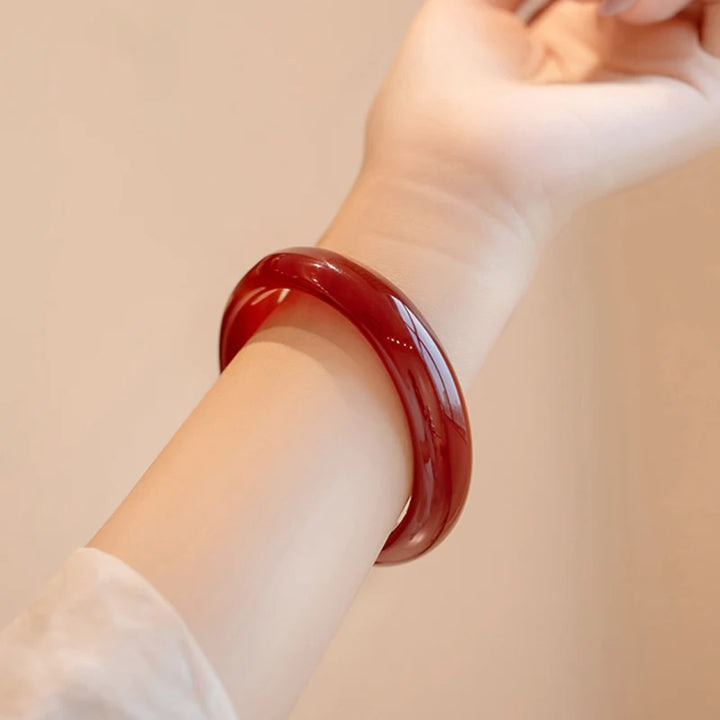 Armband Ring Achat Rot