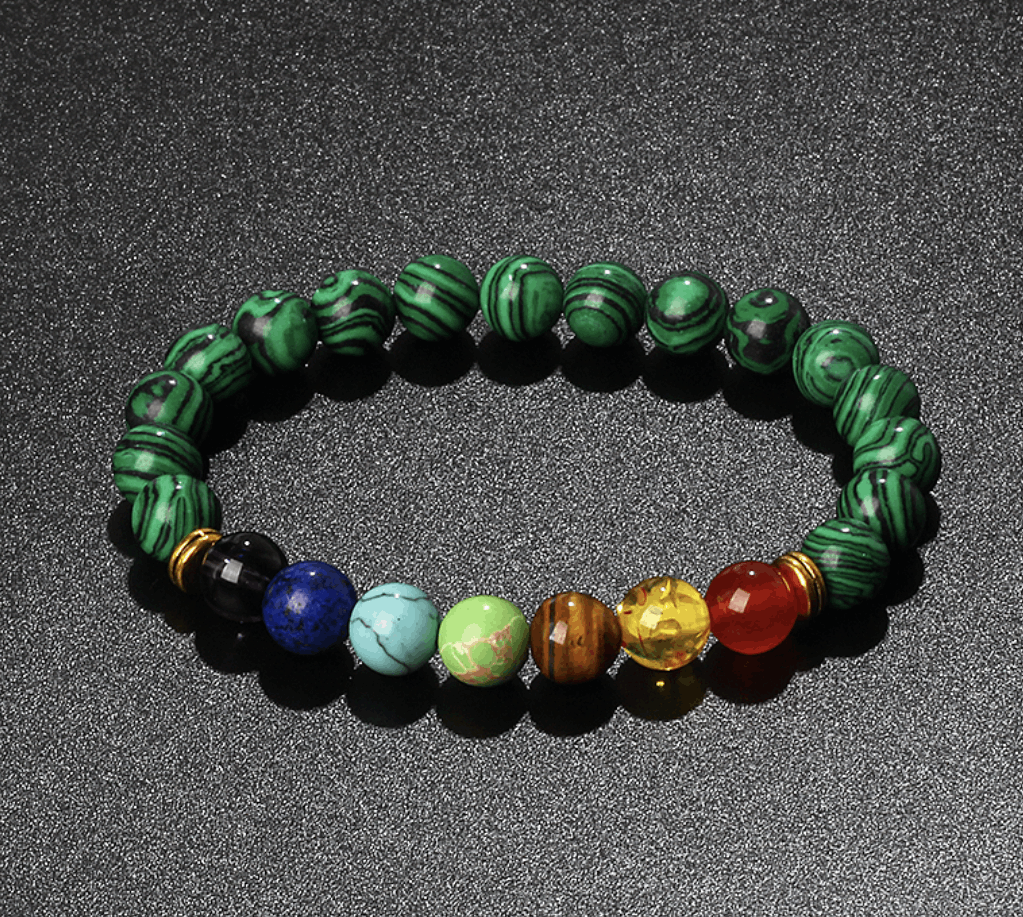 Armband Chakra Malachit