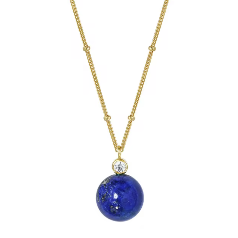 Kette Minimalistisch Lapislazuli Malachit