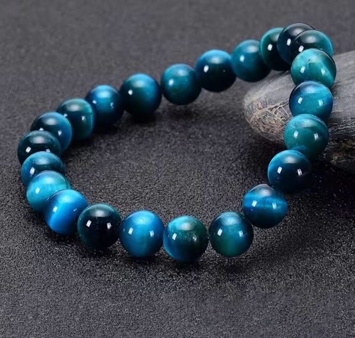 Armband Tigerauge Blau "Schutz"