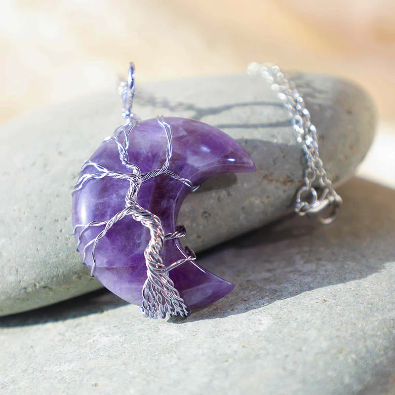 Kette Amethyst Mond