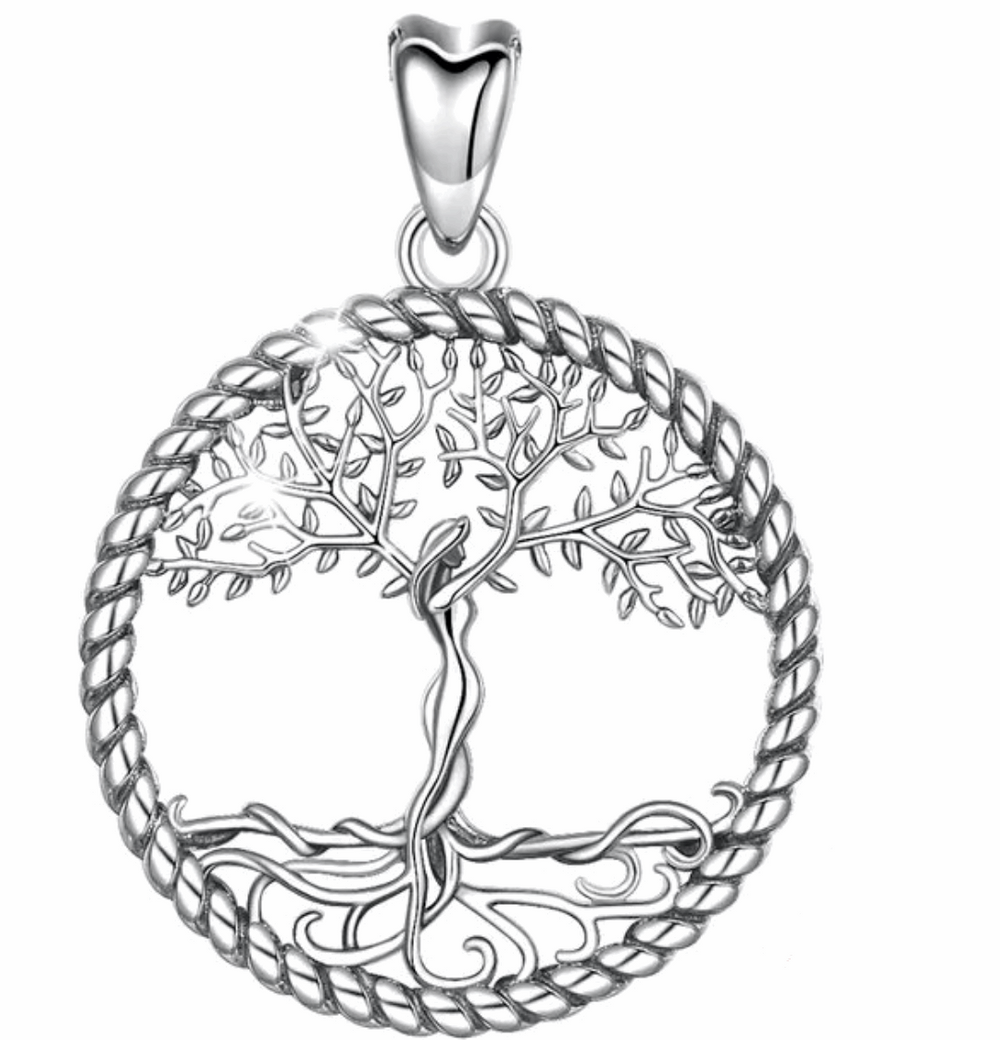 Lebensbaum Kette Sterling Silber