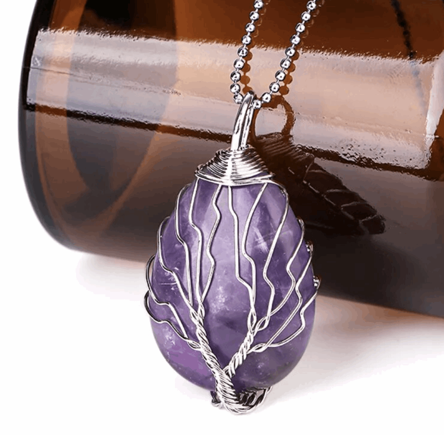 Kette Lebensbaum Amethyst