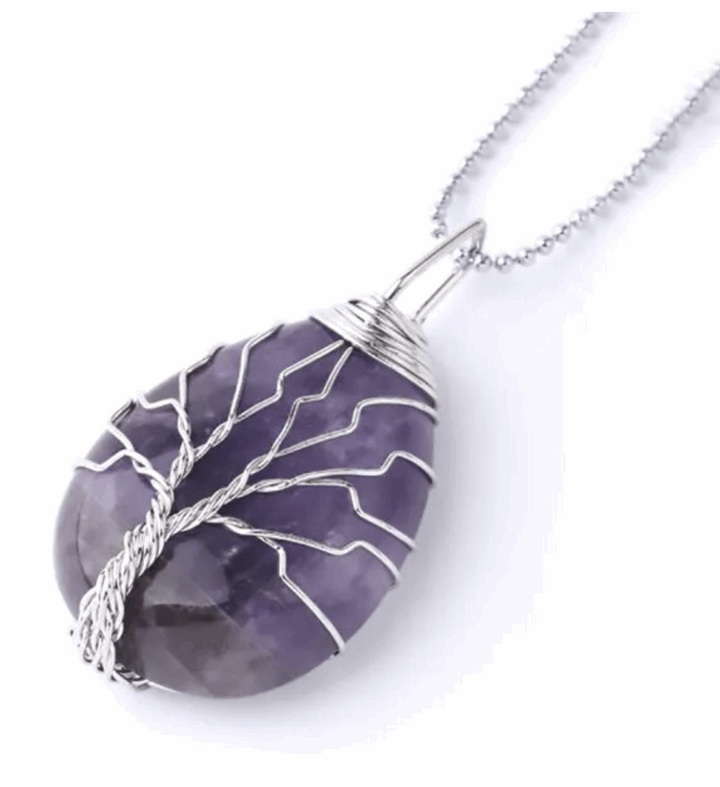 Lebensbaum Kette Amethyst