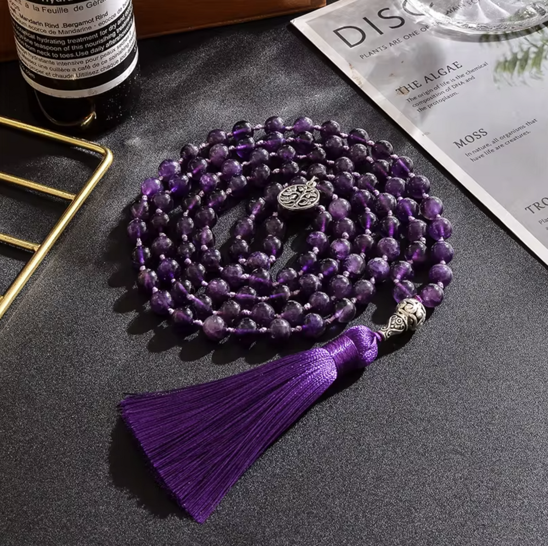 Mala Amethyst 108 Perlen