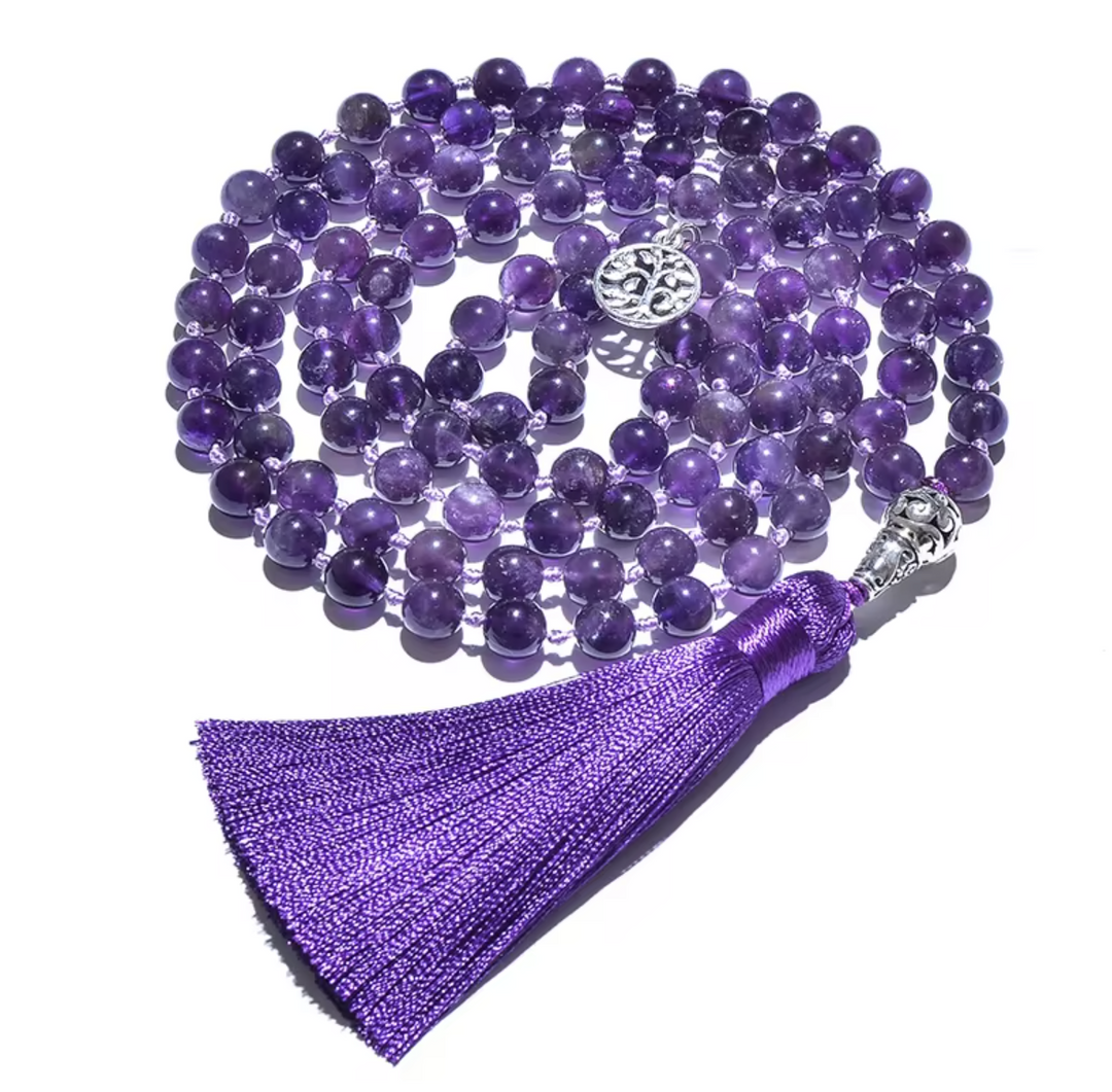 Mala Amethyst 108 Perlen