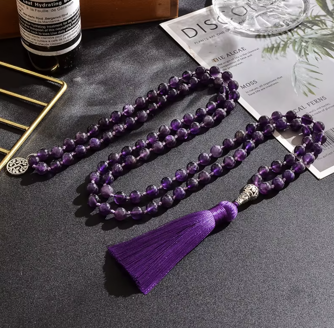 Mala Amethyst 108 Perlen