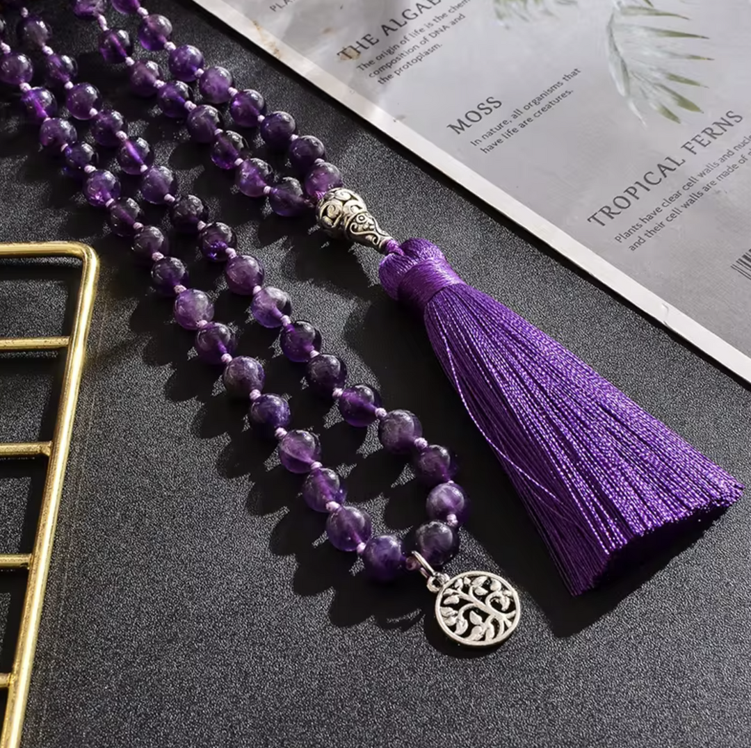 Mala Amethyst 108 Perlen