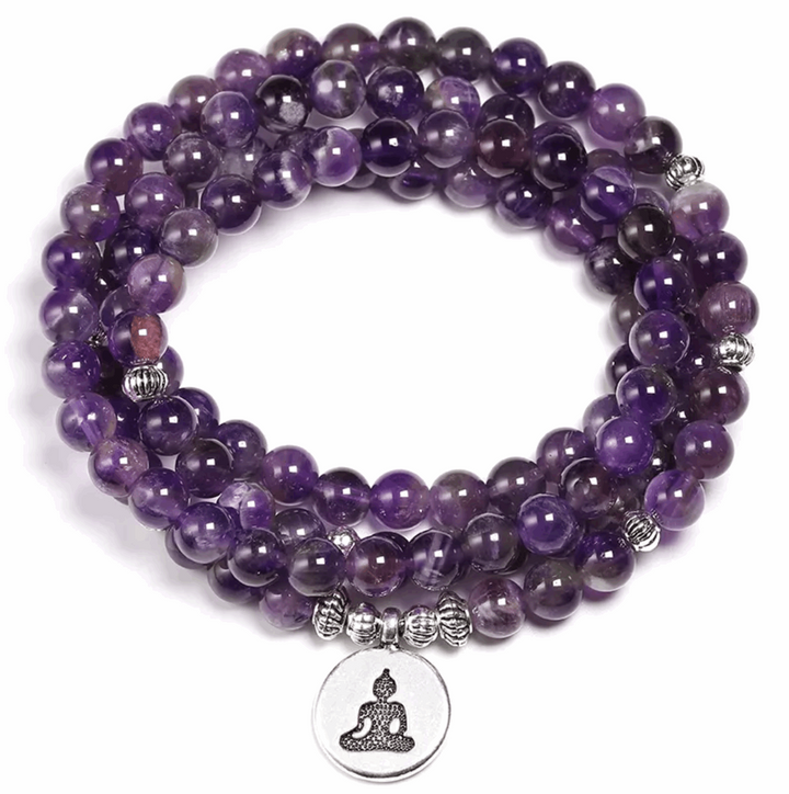 Mala Amethyst Buddha