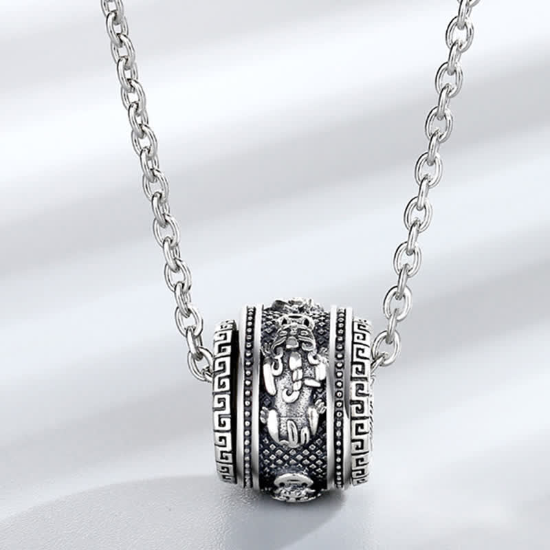Kette Stein Pixiu – Wohlstand & Mut – Bild 2 – Silberne Kette mit Pixiu Anhänger Wohlstand Mut Amulett Schmuck