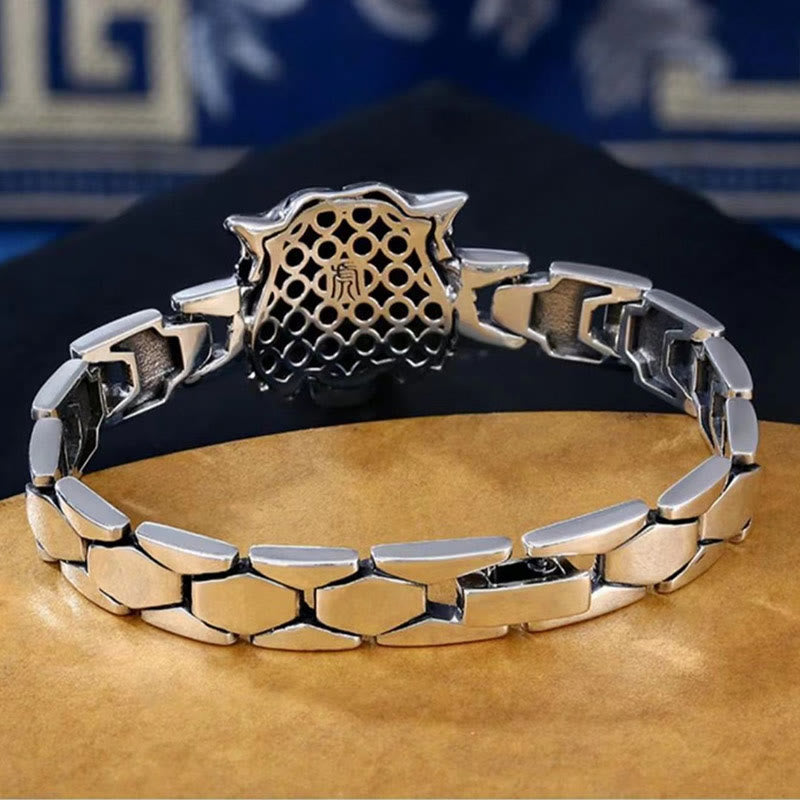 Tigeraugen-Armband mit Pixiu-Anhänger Heilung Balance Handgelenk