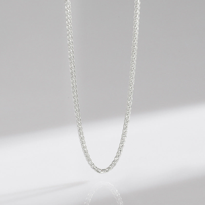 Kette 925er Silber Sterlingsilber Weizenkette schlicht