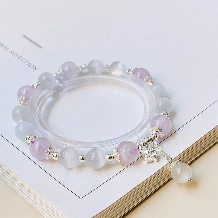 Armband 925 Silber Amethyst Stern