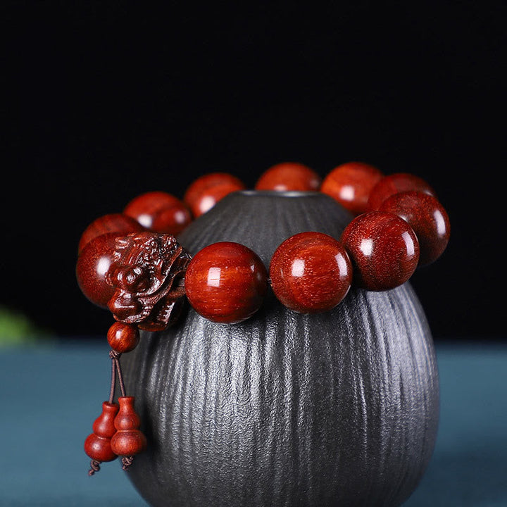 Armband Drache Sandelholz – Schutz & Kraft