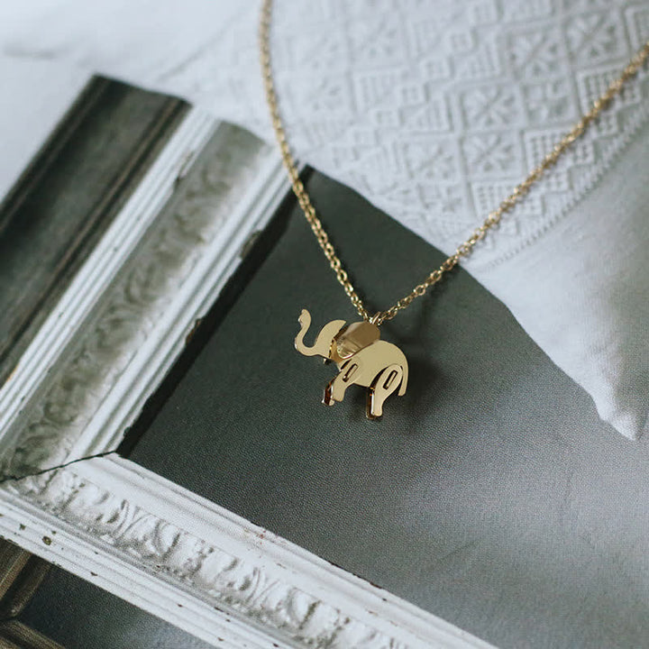 Kette Titanstahl Elefant – Glück